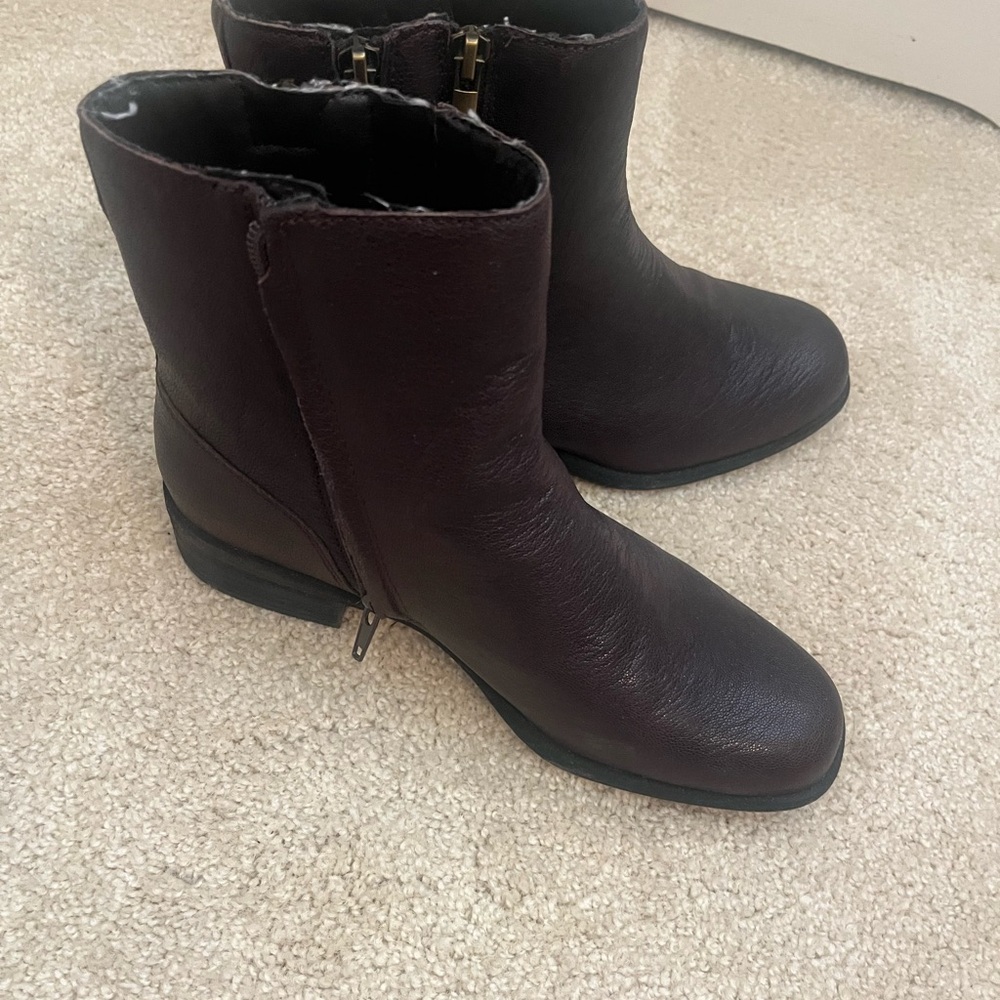 Lucky Brand Dark Brown Ankle Booties